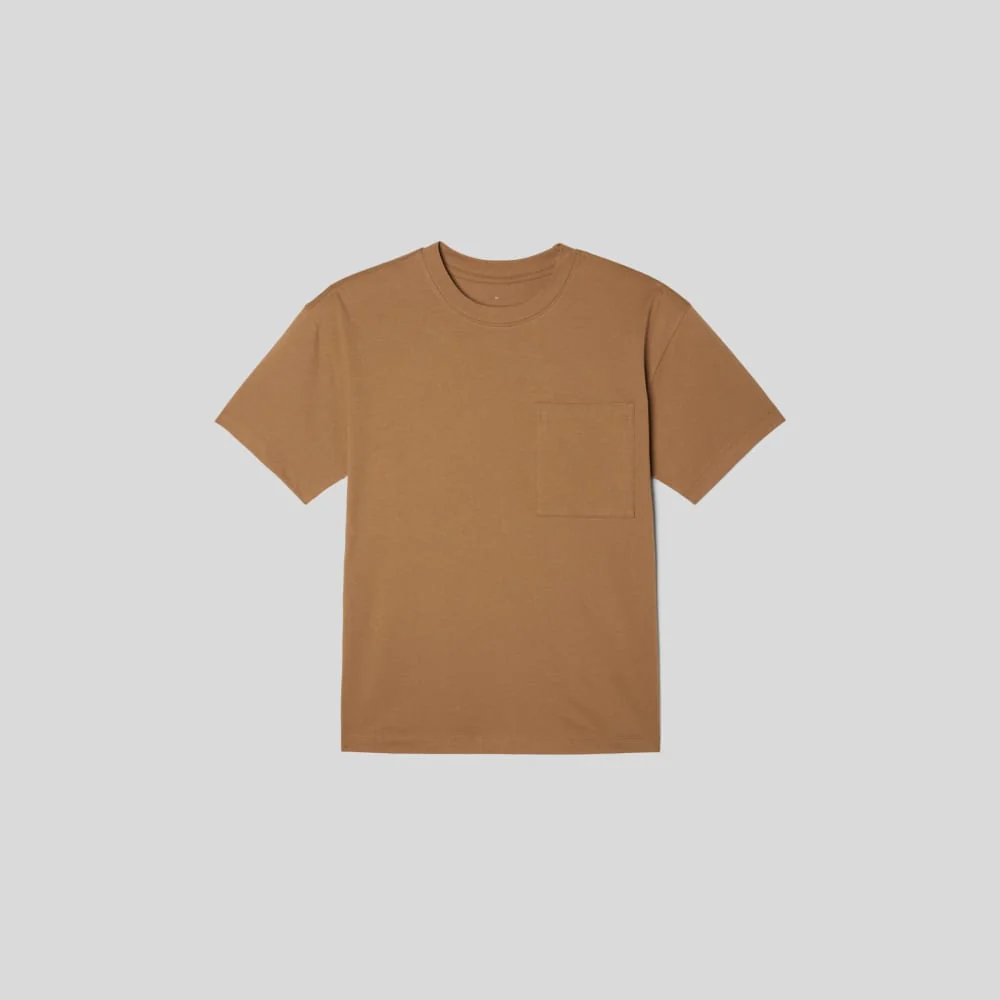 The Organic Cotton Relaxed Pocket Tee | Toasted Coconut - Image 2