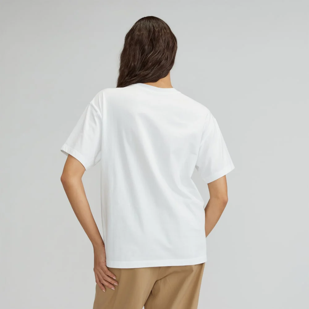 The Organic Cotton Relaxed Pocket Tee | White - Image 3