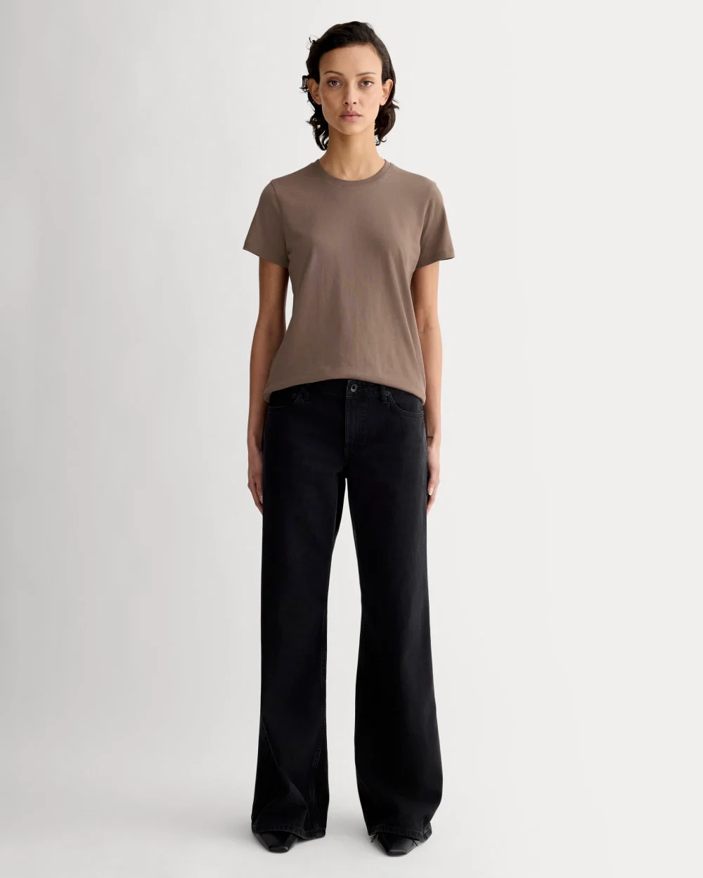 The Slim Crew in Essential Cotton | Clay - Image 3