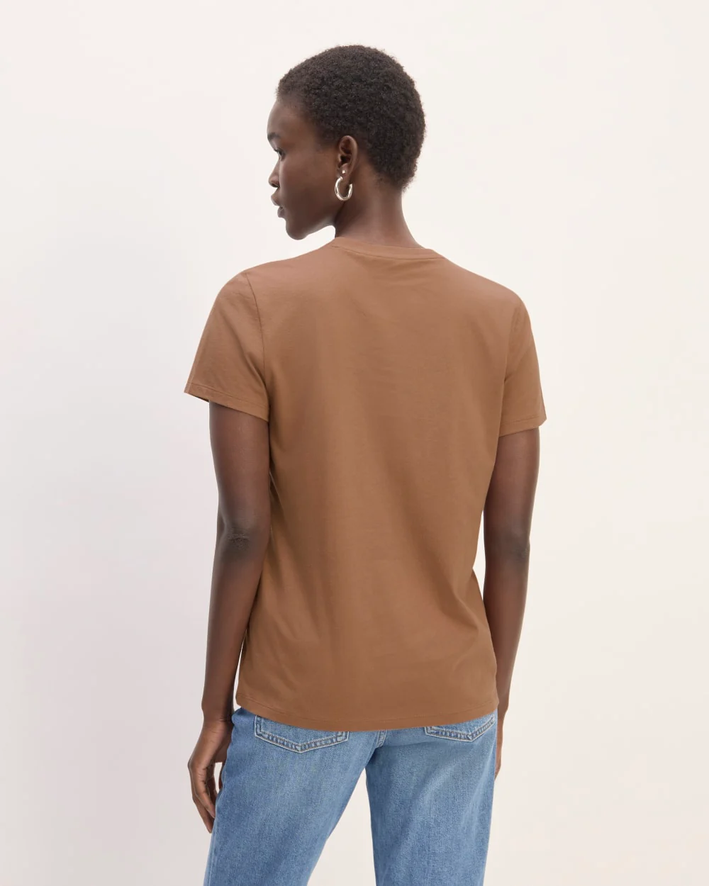 The Slim Crew in Essential Cotton | Carob Brown - Image 4