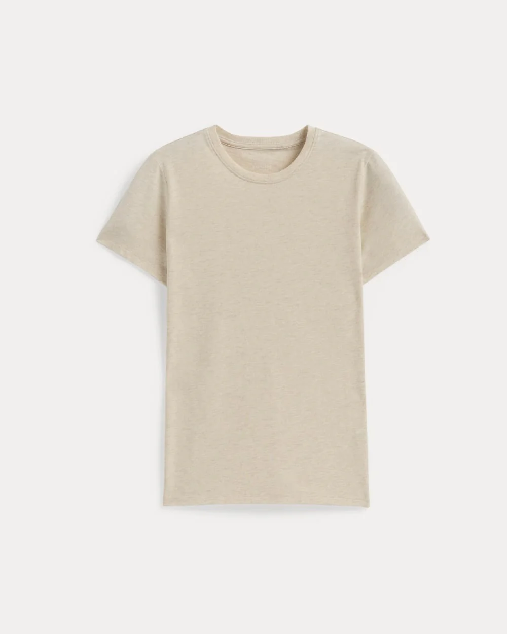 The Slim Crew in Essential Cotton | Heathered Oat - Image 2