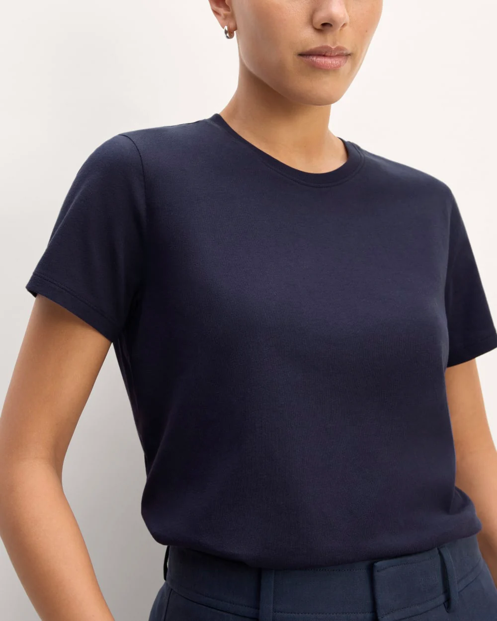 The Slim Crew in Essential Cotton | Navy - Image 3
