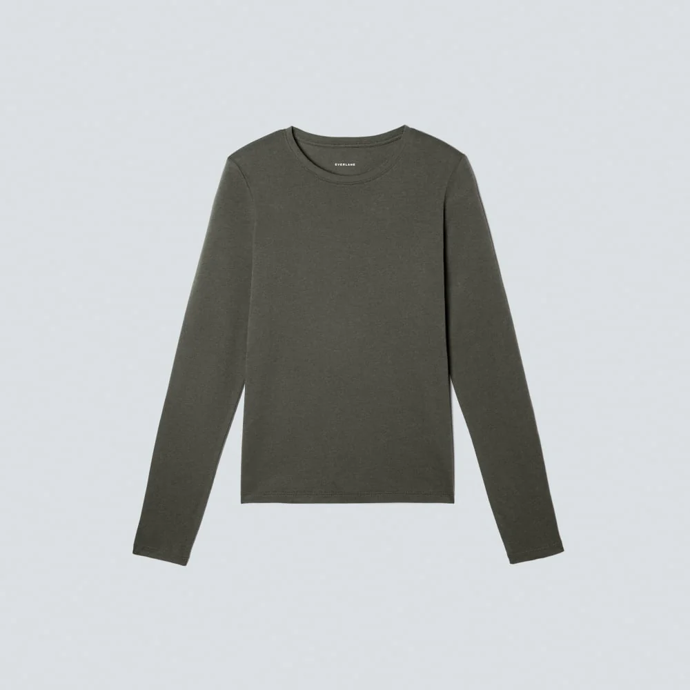The Organic Cotton Long-Sleeve Crew | Kambaba - Image 2