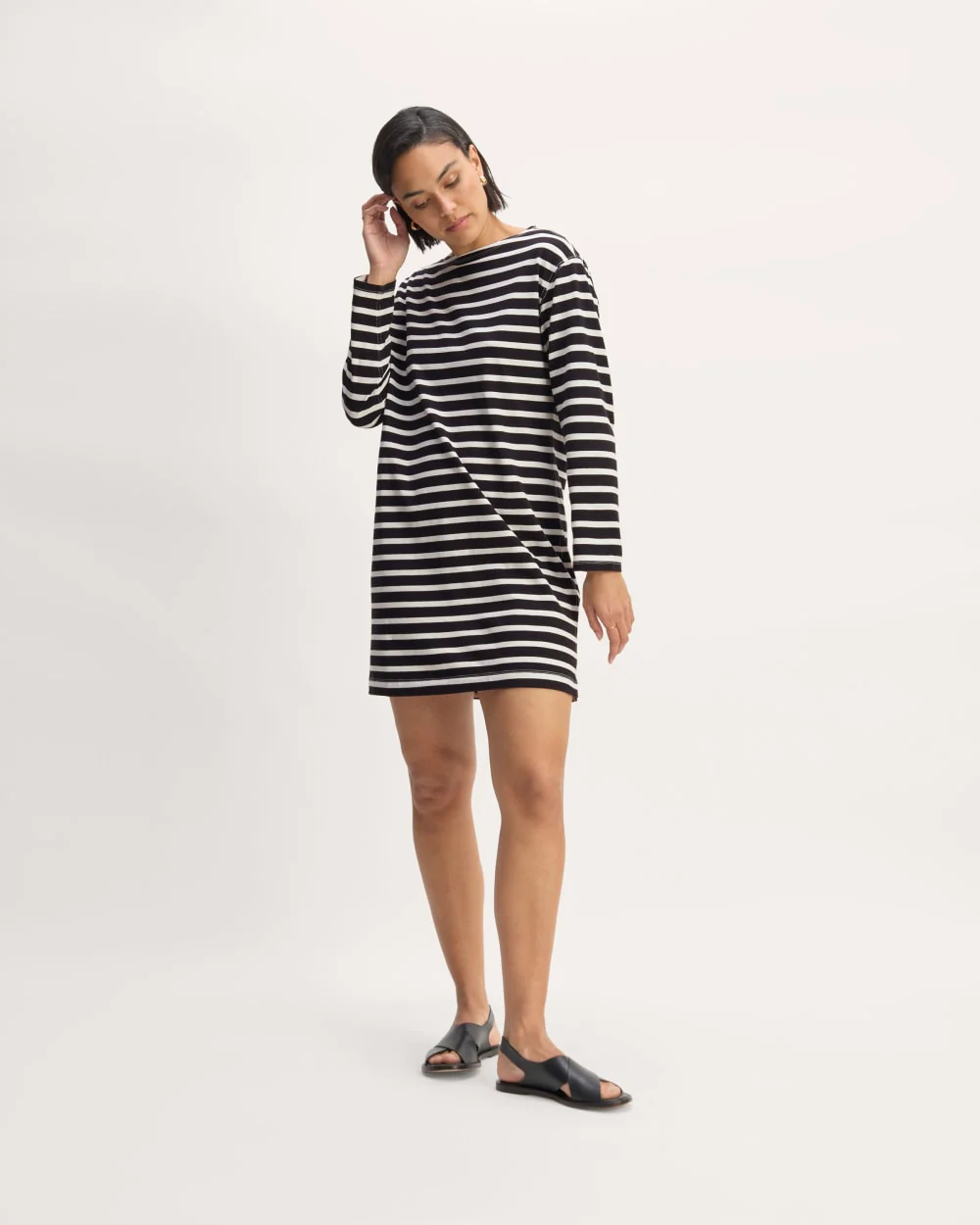 The Mariner Dress | Black / Bone