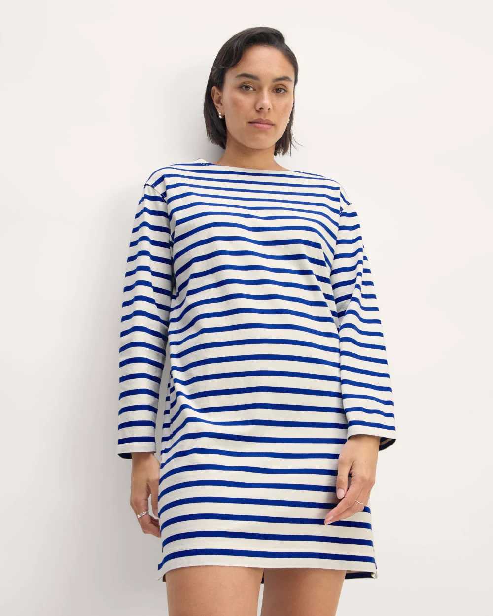 The Mariner Dress | Bone / Mazarine Blue - Image 3