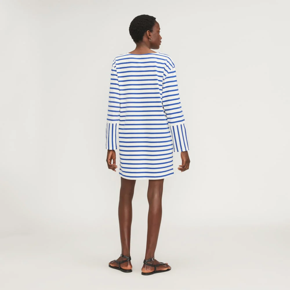 The Mariner Dress | Canvas Tan / Mazarine Blue - Image 3