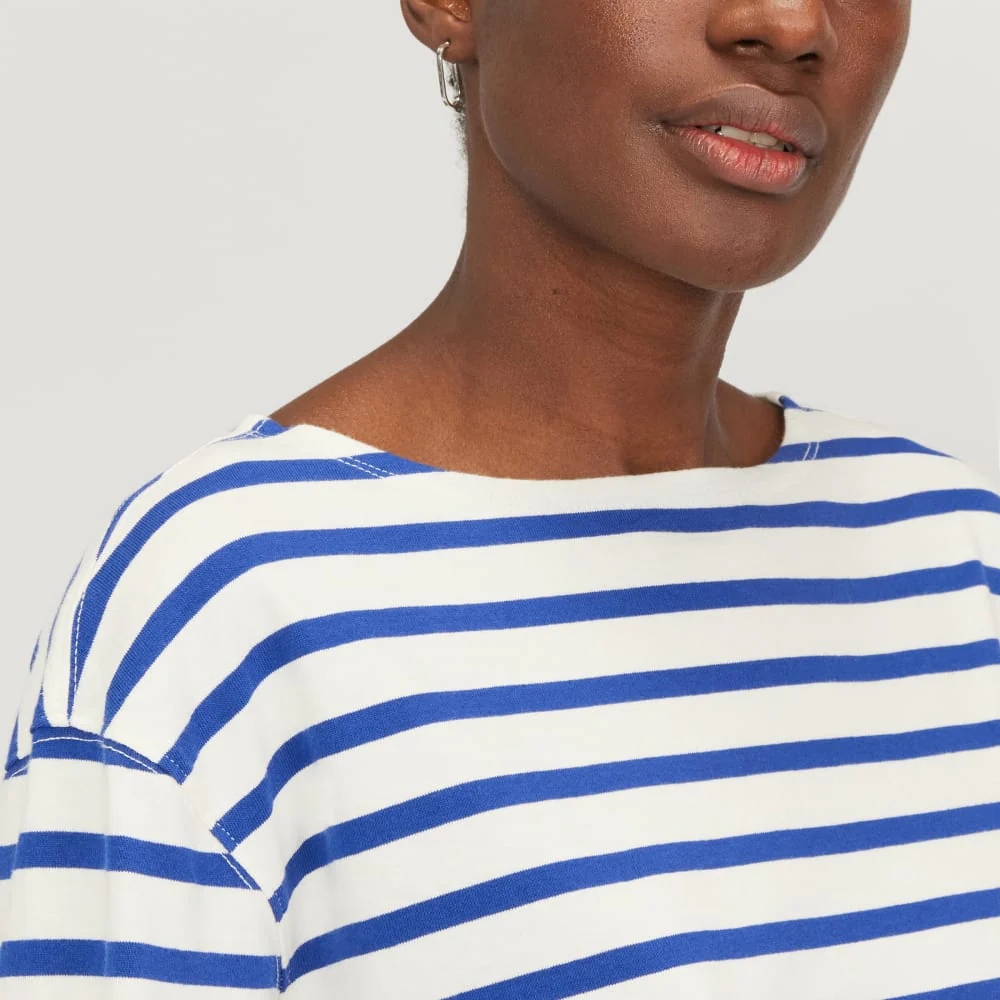 The Mariner Dress | Canvas Tan / Mazarine Blue - Image 4