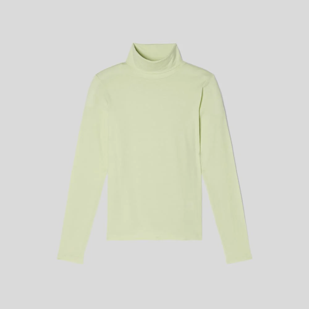 The Organic Cotton Turtleneck | Seafoam Green - Image 2