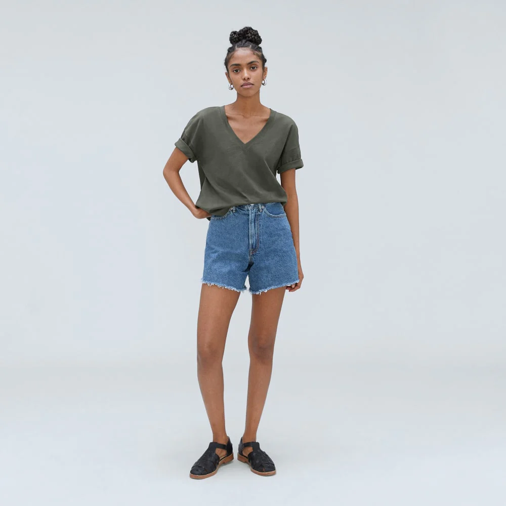 The Organic Cotton Slouchy V-Neck | Kambaba - Image 6