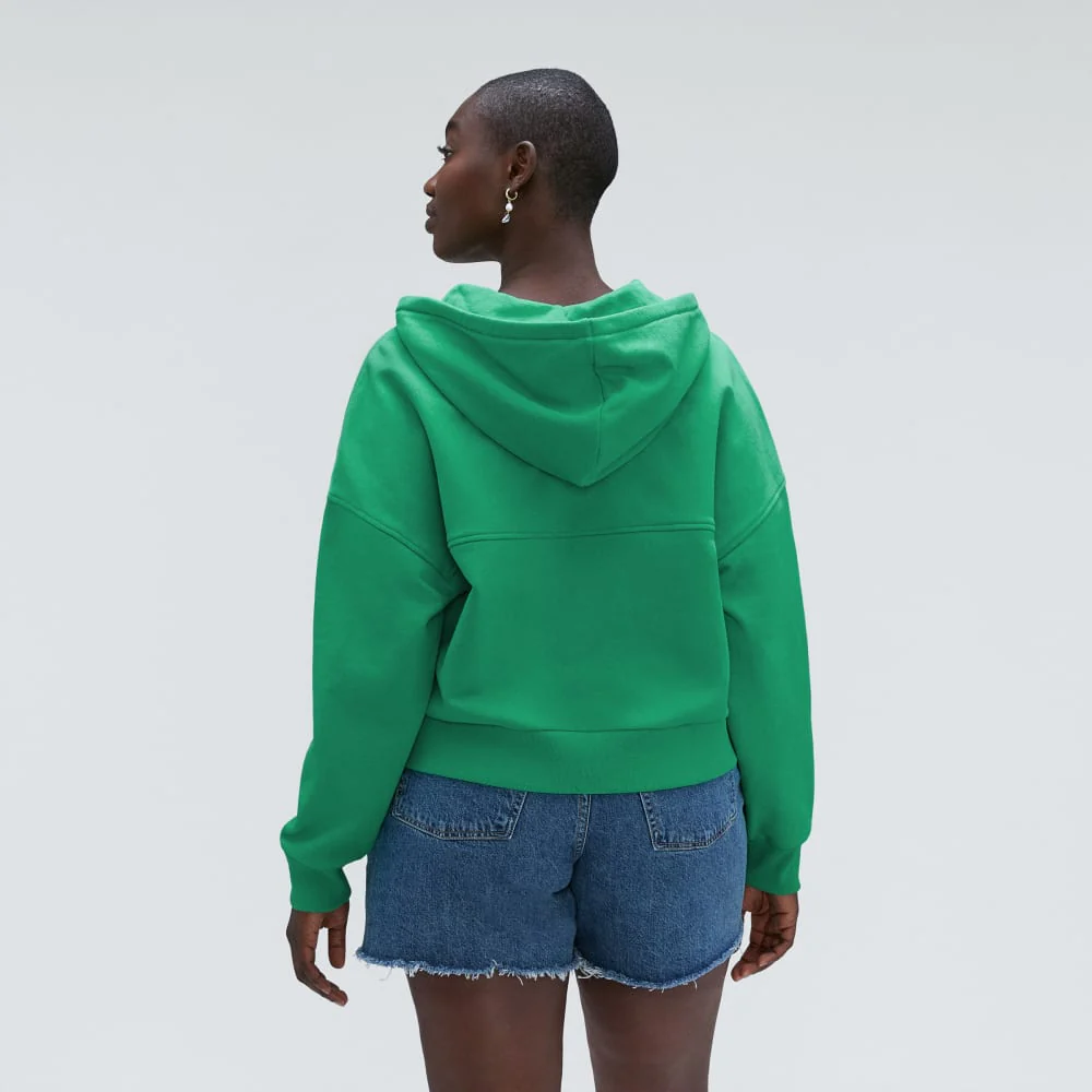 The Track Organic Cotton Hoodie | Bright Jade - Image 3