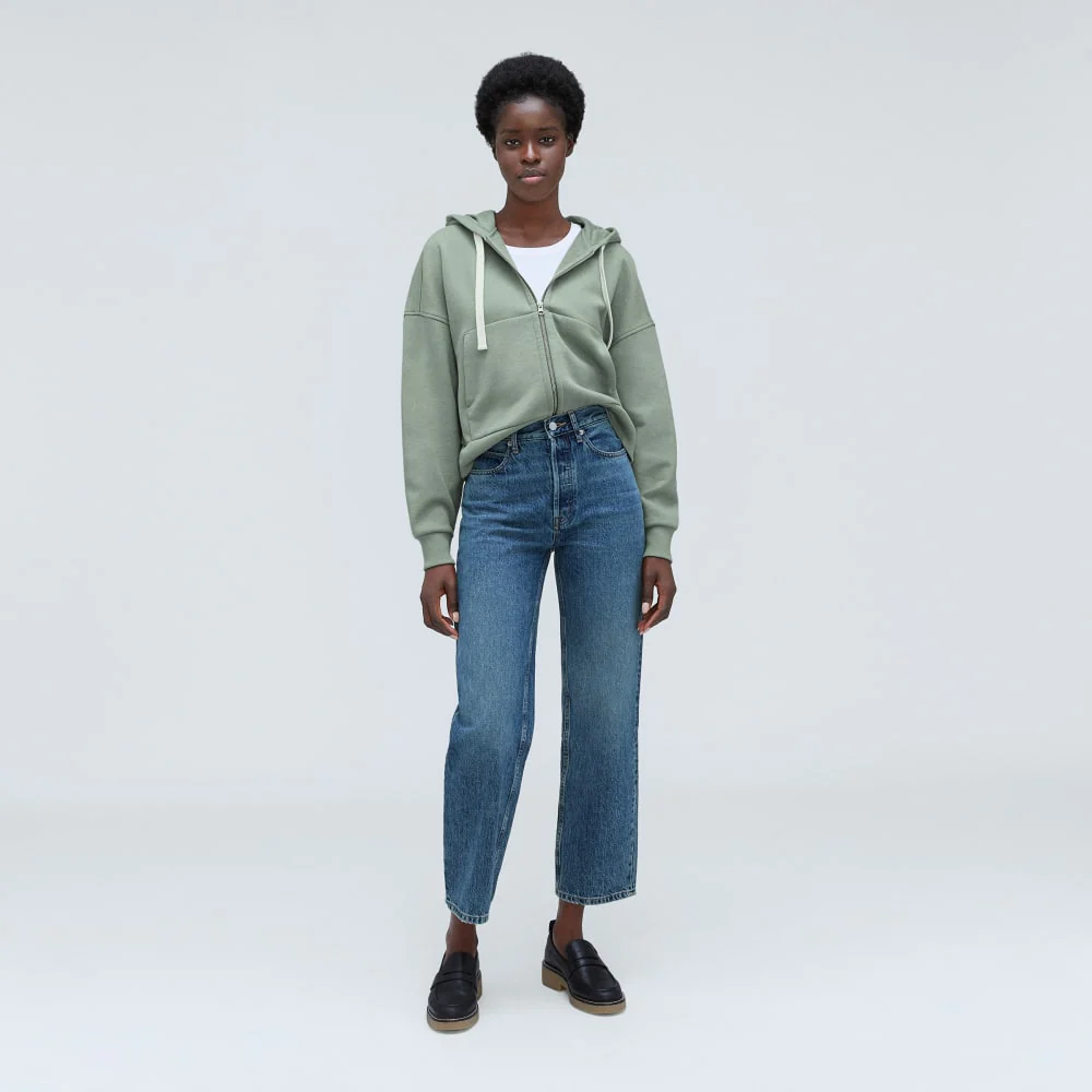 The Track Organic Cotton Hoodie | Lily Pad - Image 6