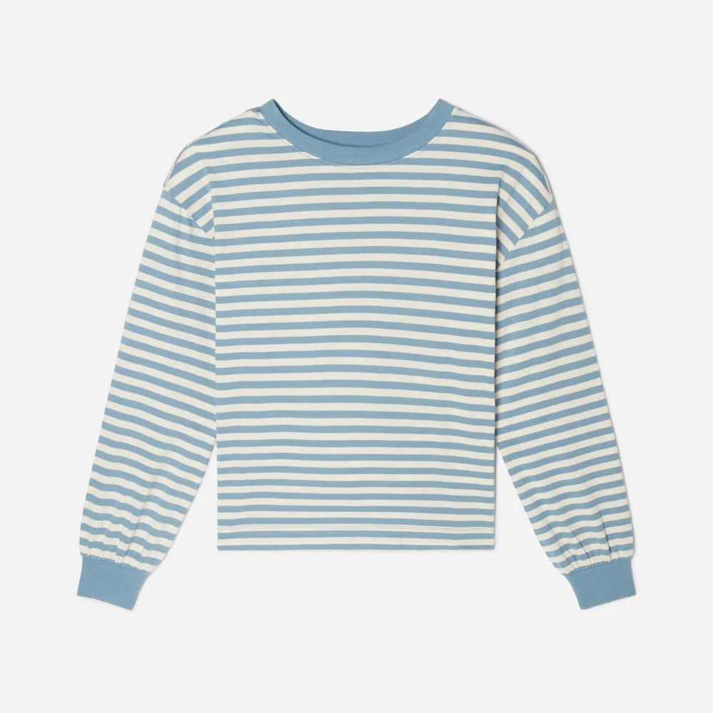 The Organic Cotton Long-Sleeve Tee | Spring Lake / Canvas
