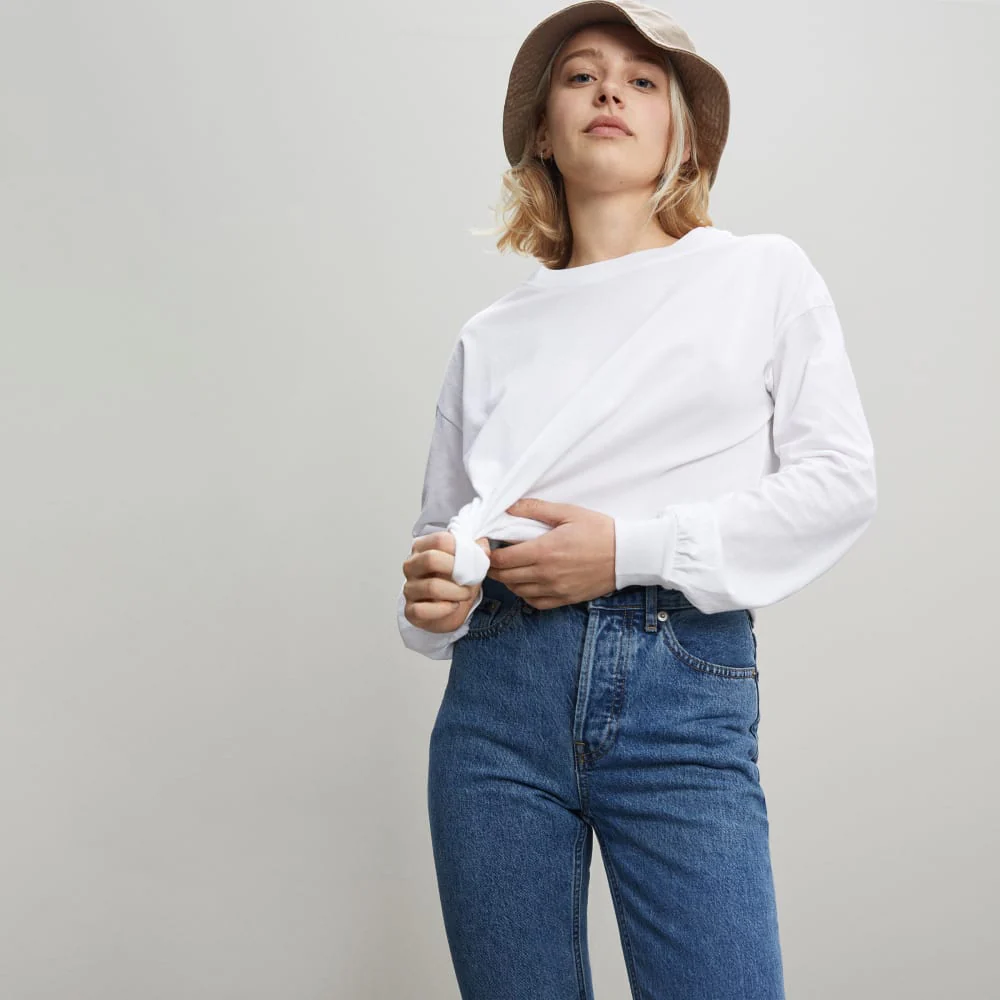 The Organic Cotton Long-Sleeve Tee | White - Image 2