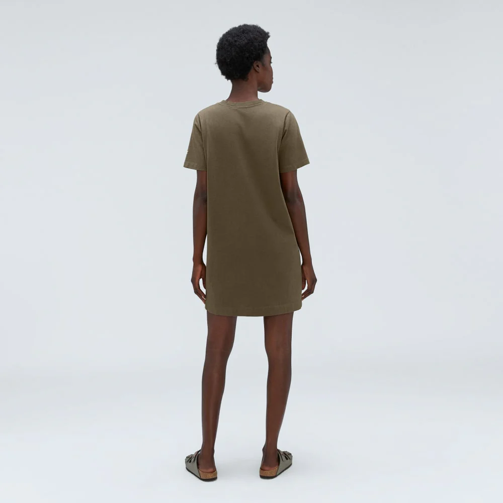 The Organic Cotton Weekend Tee Dress | Beech - Image 3