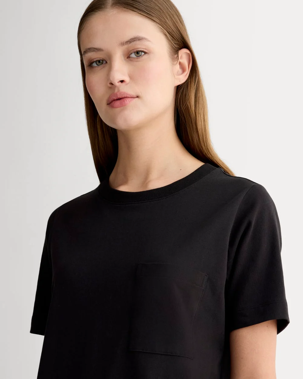 The Organic Cotton Weekend Tee Dress | Black - Image 3