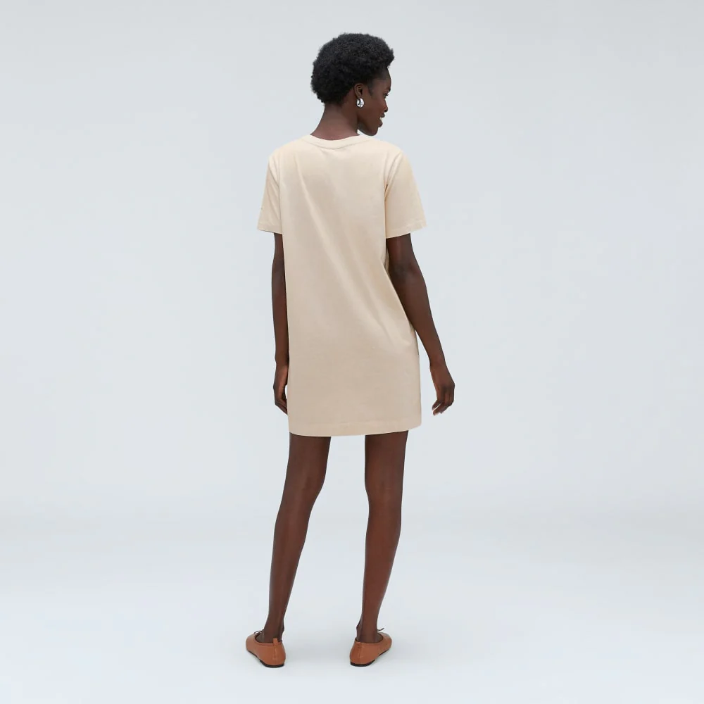 The Organic Cotton Weekend Tee Dress | Brazilian Sand - Image 3