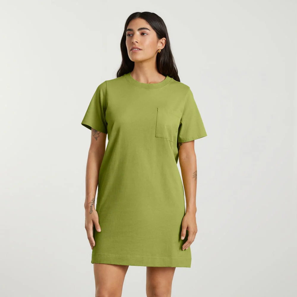 The Organic Cotton Weekend Tee Dress | Pepper - Image 2