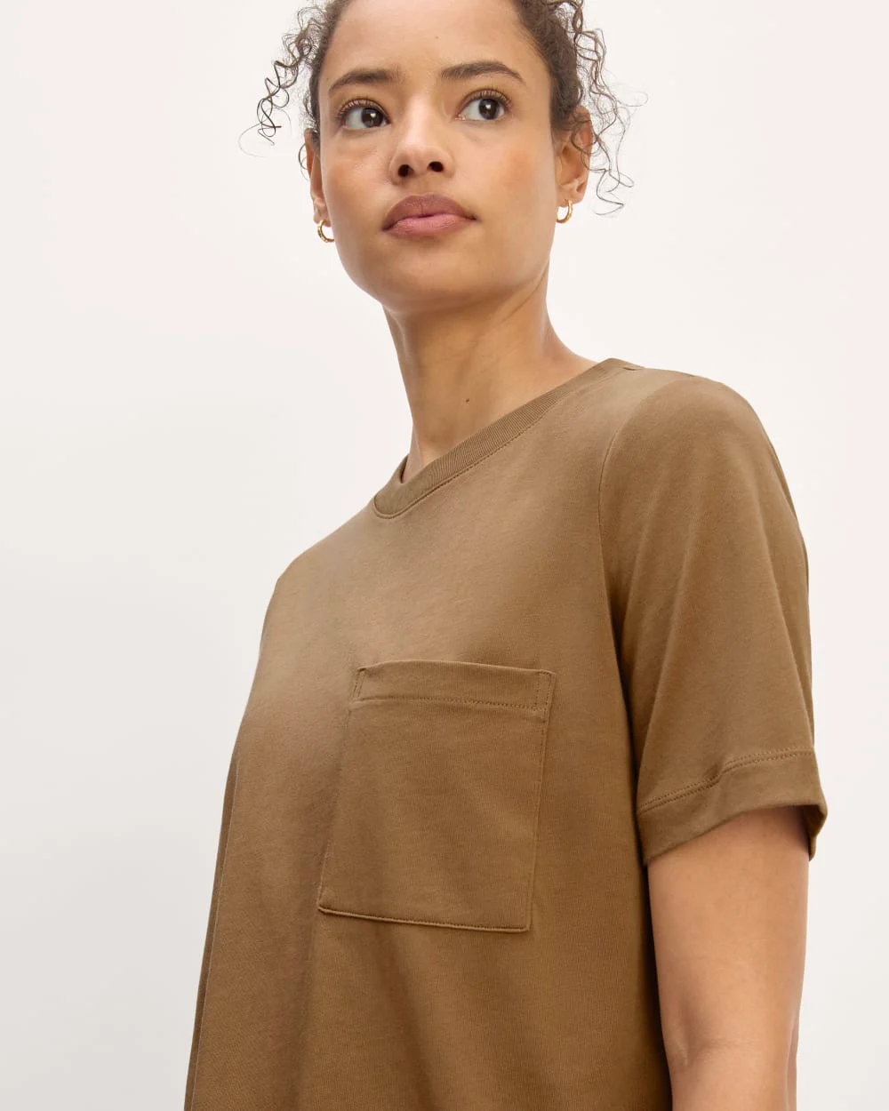 The Organic Cotton Weekend Tee Dress | Toasted Coconut - Image 3