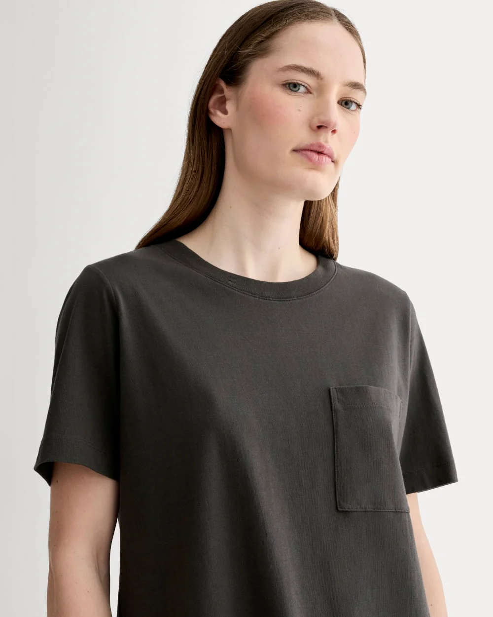 The Organic Cotton Weekend Tee Dress | Washed Black - Image 4