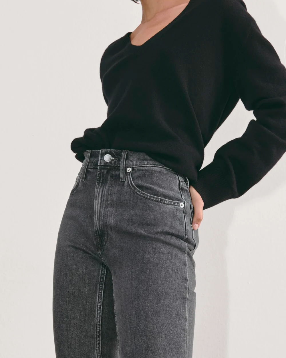 The Original Cheeky® Jean | Washed Charcoal | 26.5" Inseam - Image 6