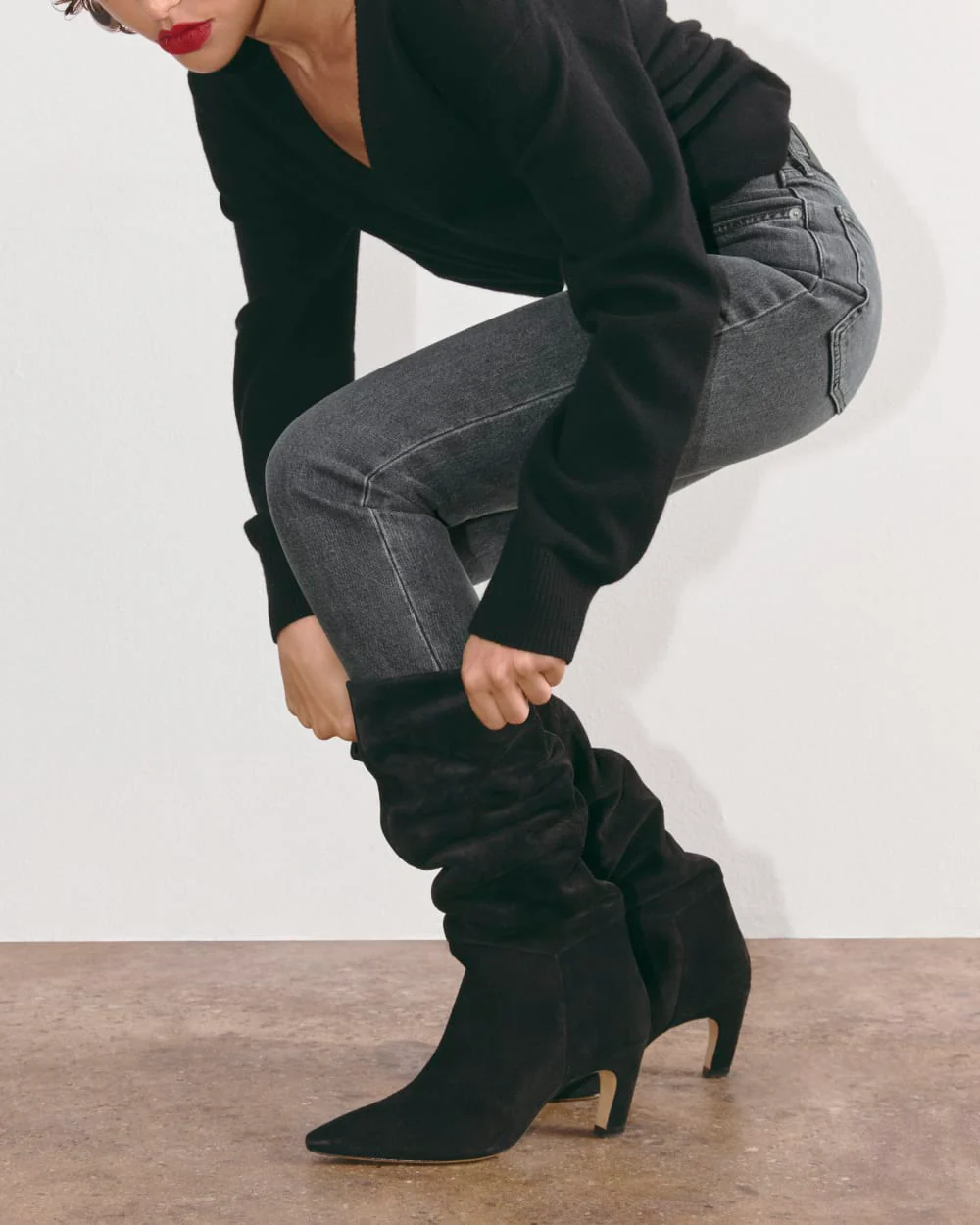 The Original Cheeky® Jean | Washed Charcoal | 26.5" Inseam - Image 7