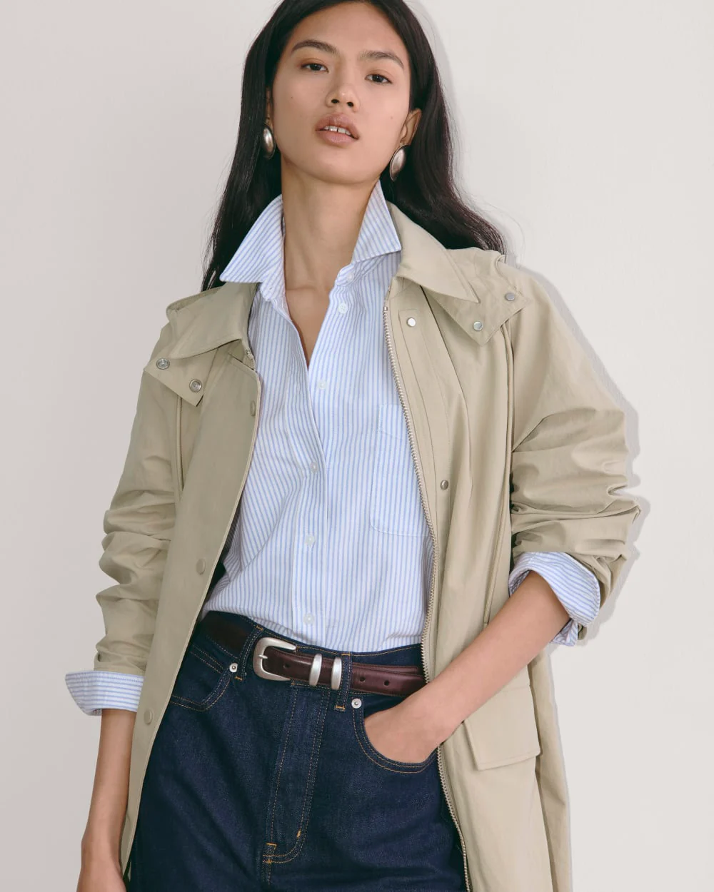 The Oversized Anorak | Trench Coat Khaki - Image 3