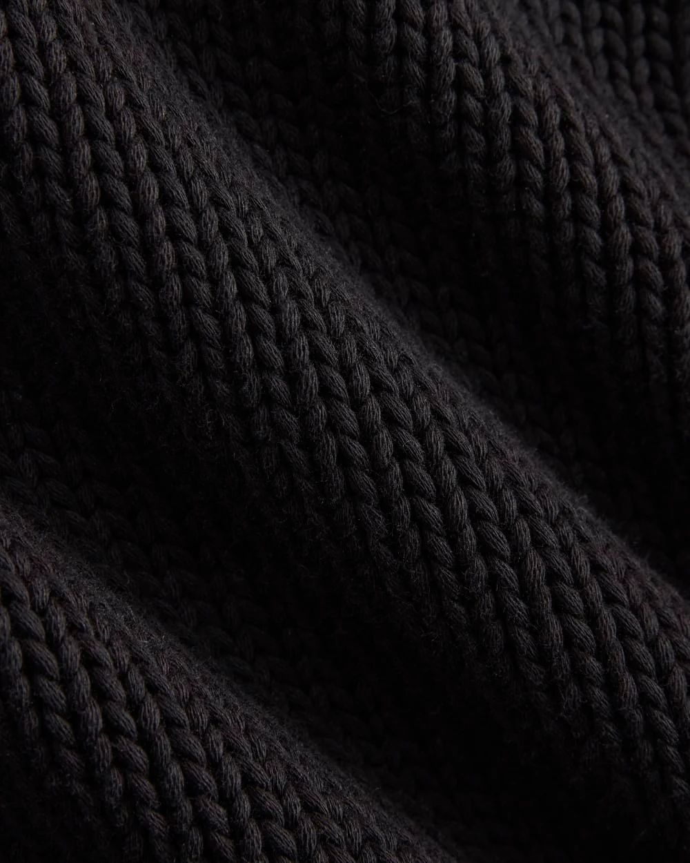 Oversized Cocoon Crew in Elevated Cotton | Black - Image 7