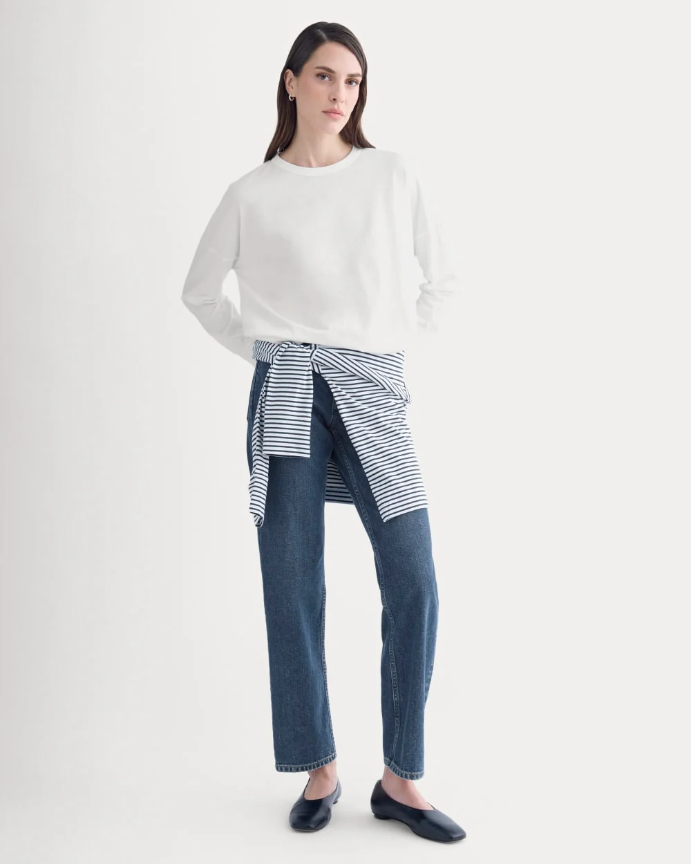 Oversized Boxy Crew in Essential Cotton | White - Image 4