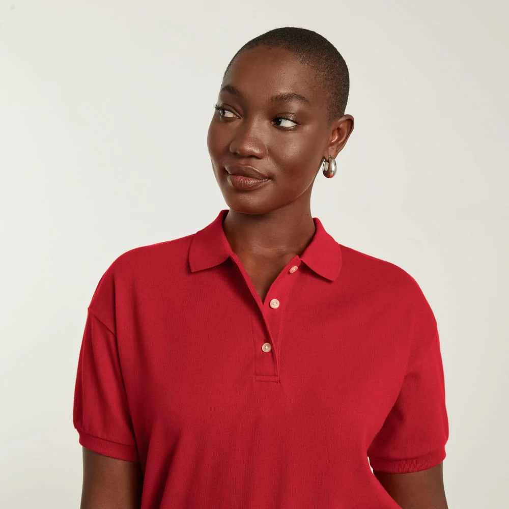 The Oversized Polo | Goji Berry - Image 5