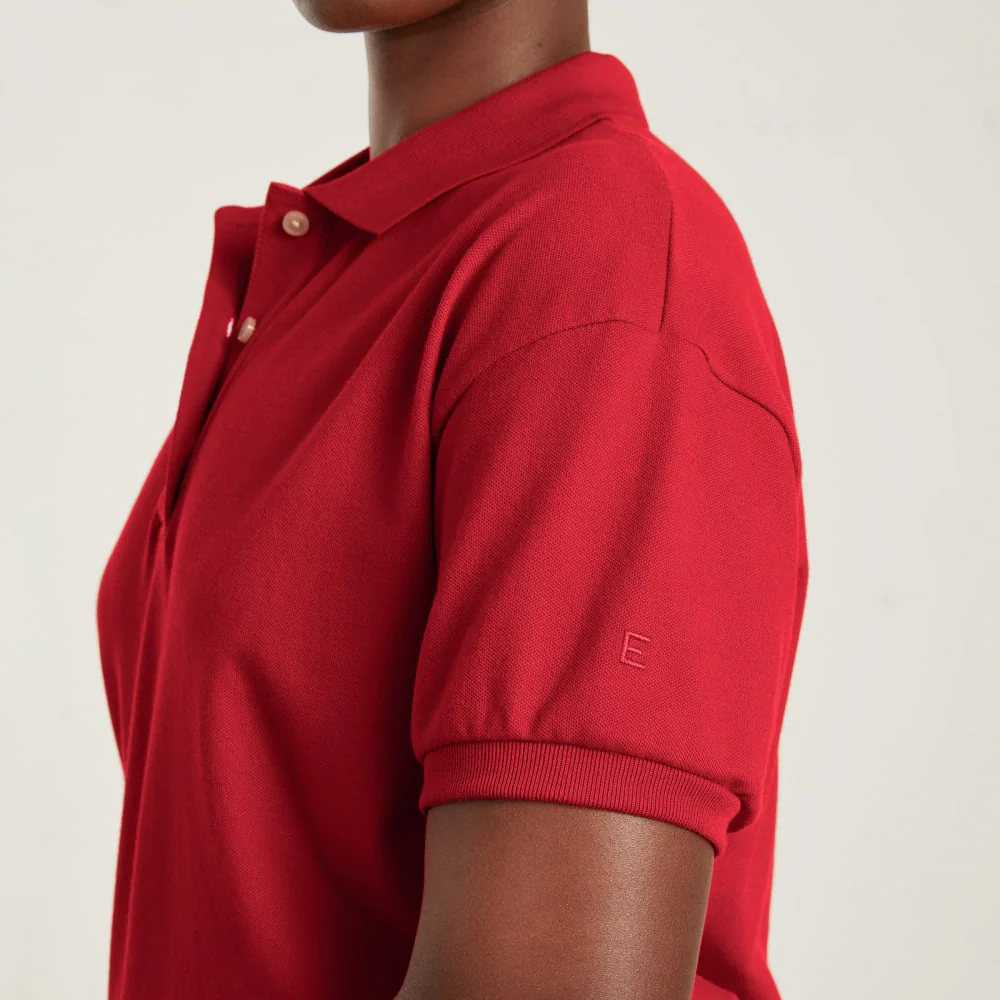 The Oversized Polo | Goji Berry - Image 6