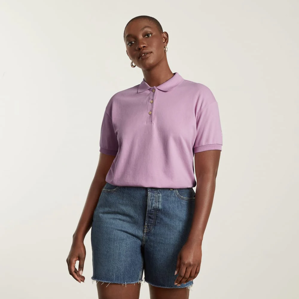 The Oversized Polo | Lilac - Image 2