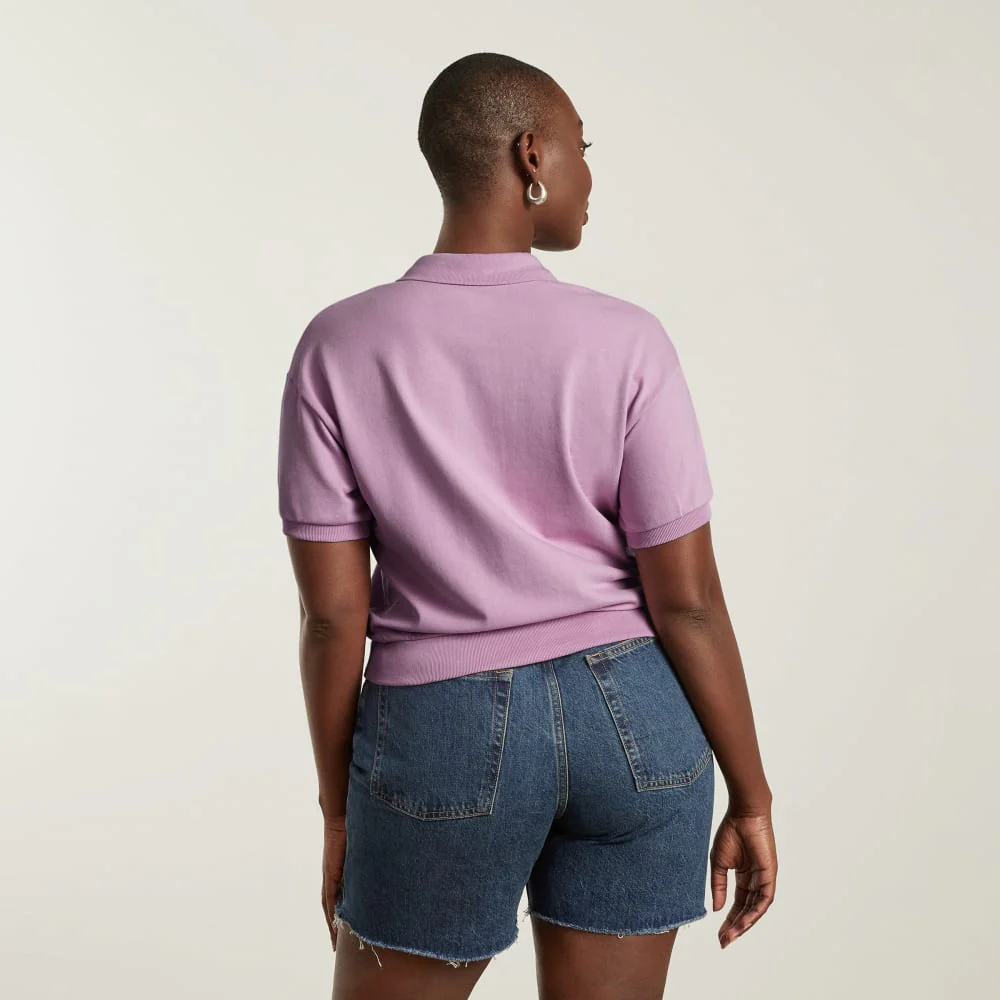 The Oversized Polo | Lilac - Image 3