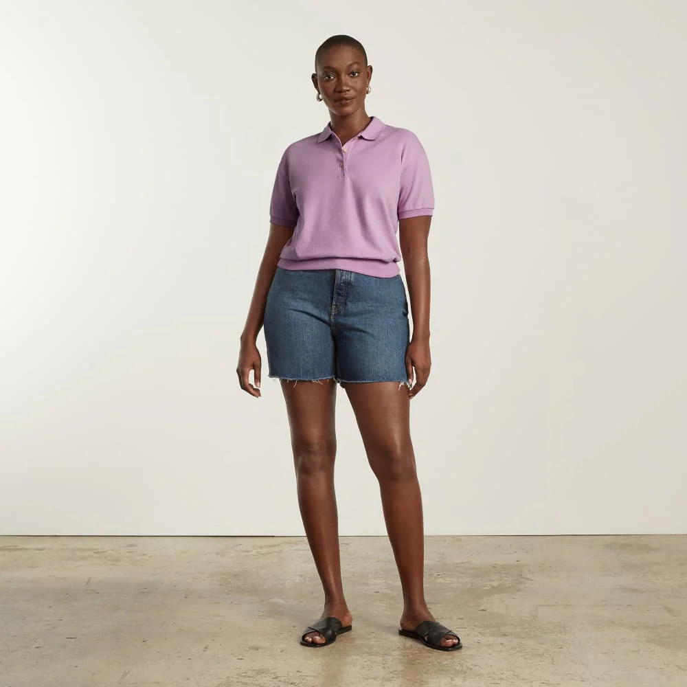 The Oversized Polo | Lilac - Image 4