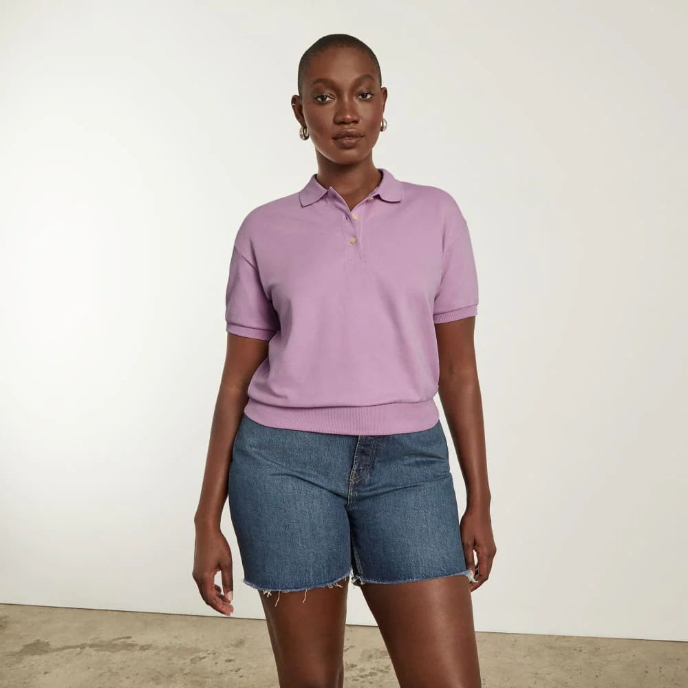 The Oversized Polo | Lilac - Image 6