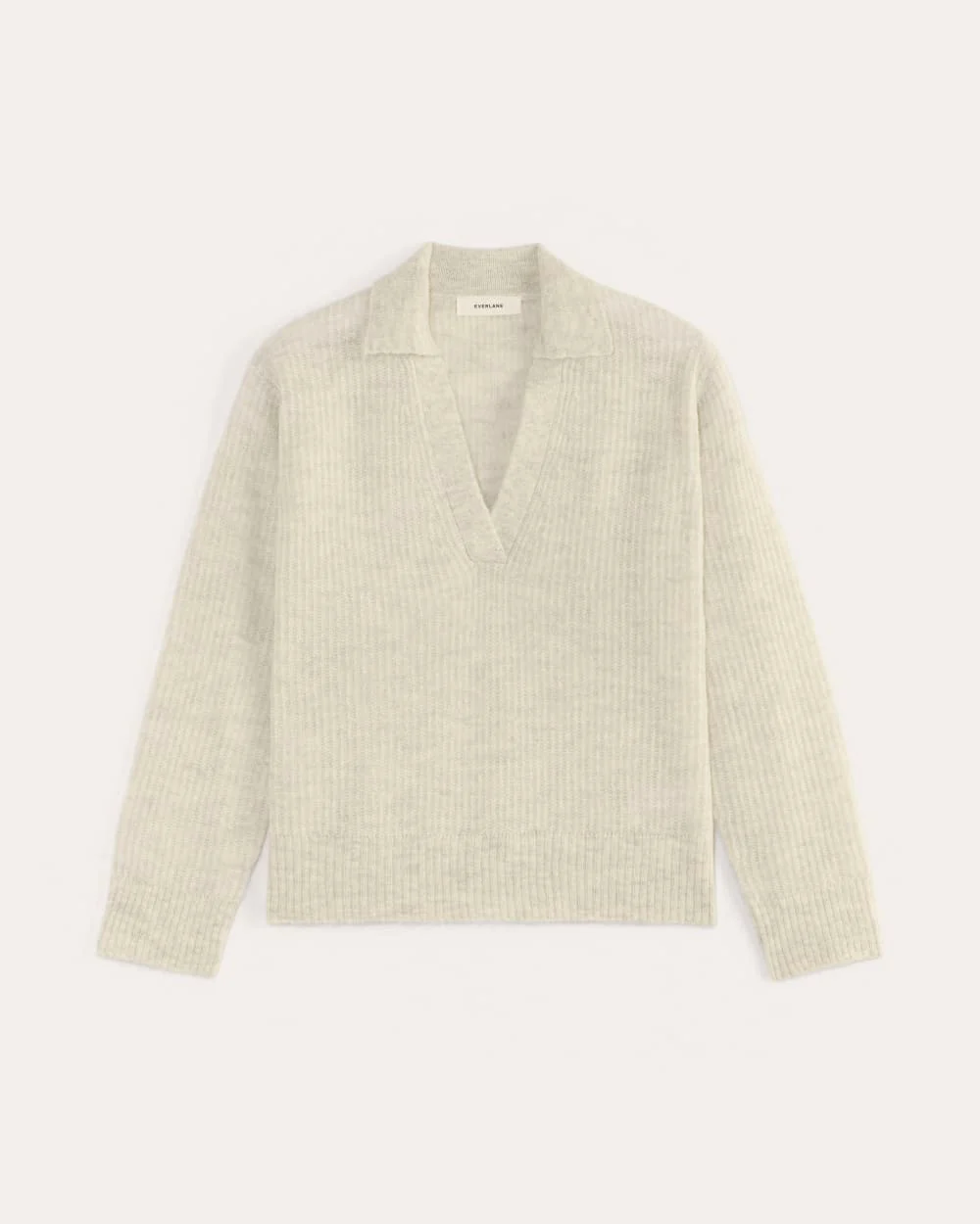 The Oversized Polo in Alpaca | Almond - Image 2