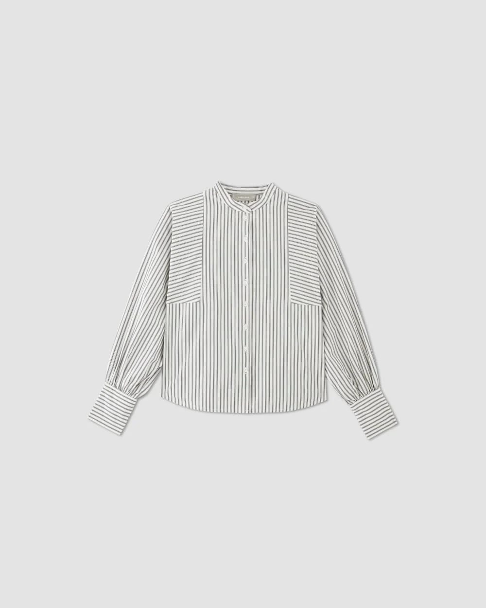 The Oversized Raglan Shirt | Bone/Navy - Image 2