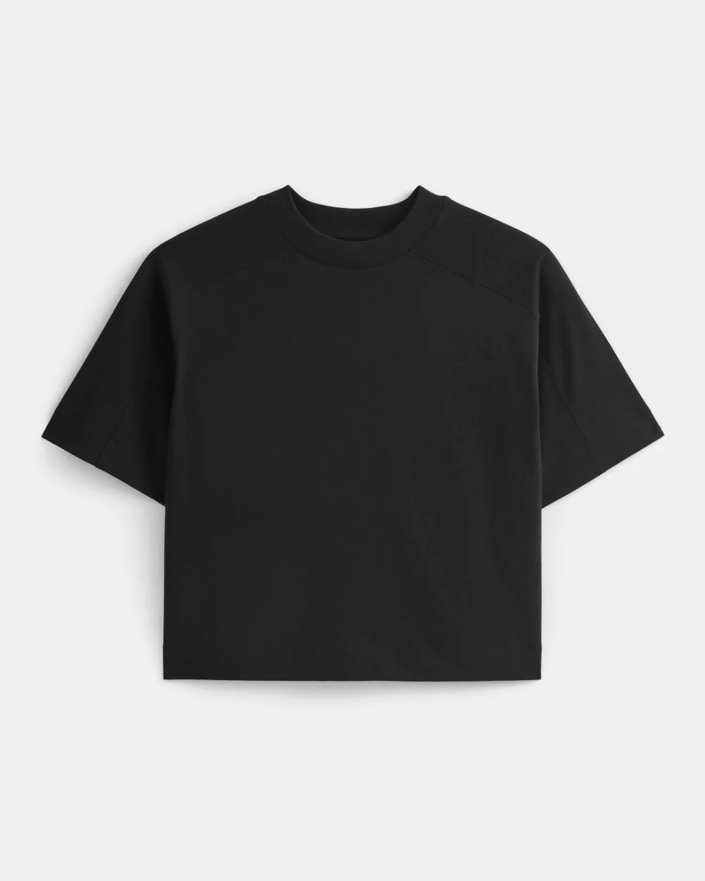 Oversized Seamed Tee | Black - Image 2