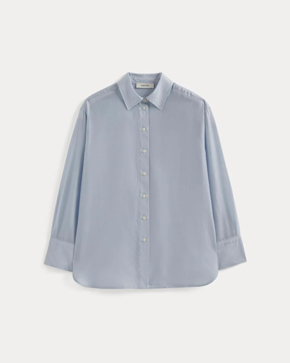 Oversized Shirt in Cotton-Silk Organza | Kentucky Blue - Image 2