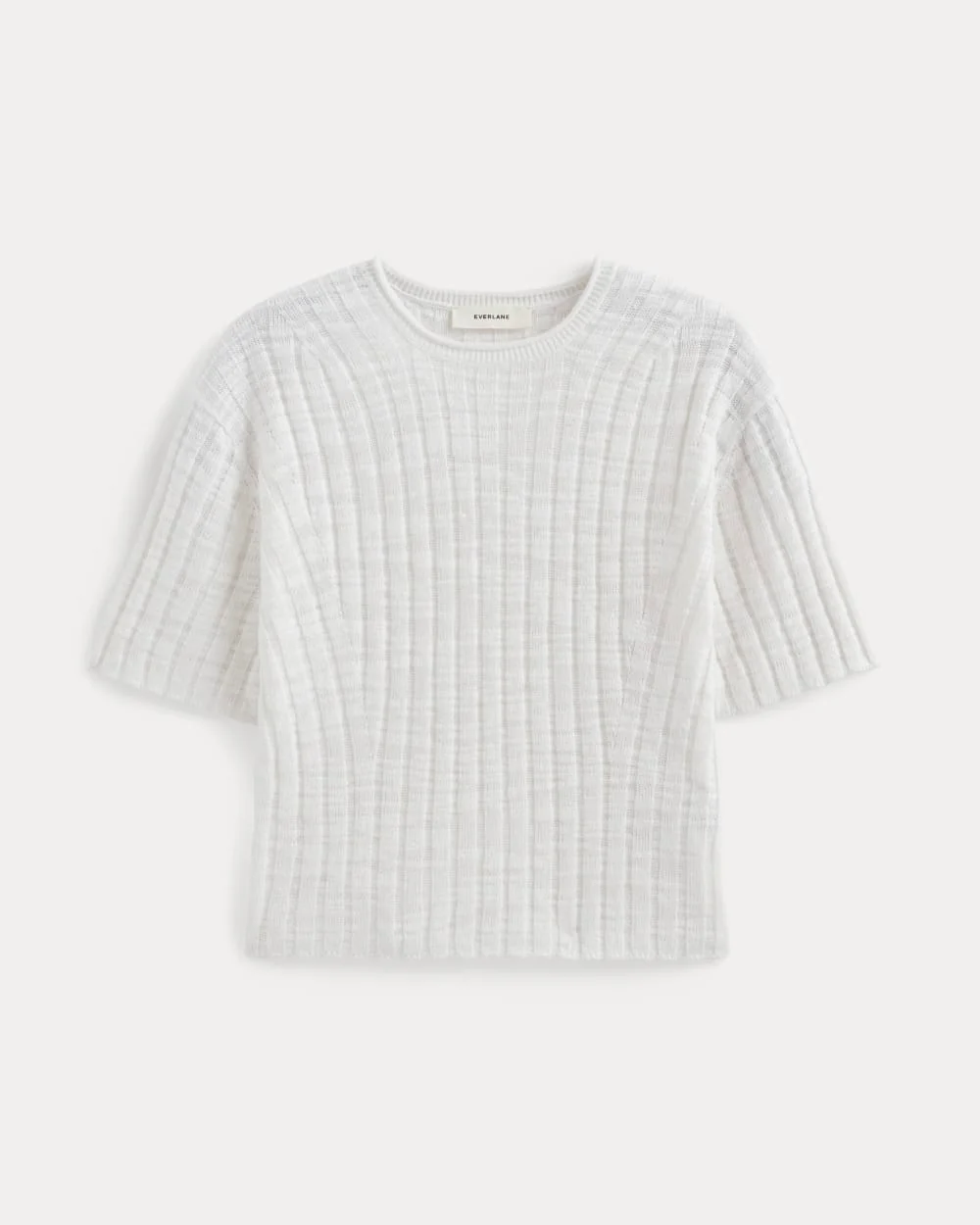 The Oversized Tee in Cotton Linen | White - Image 2