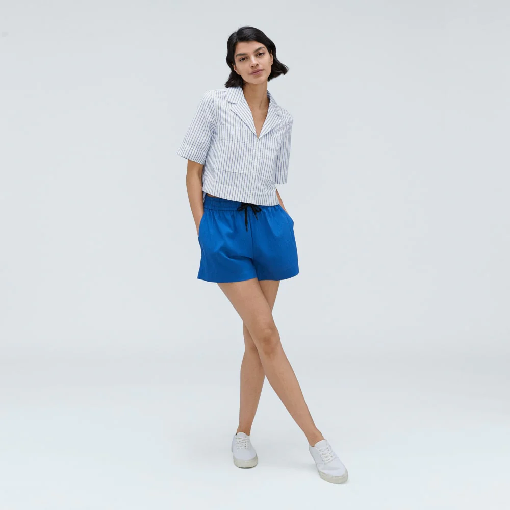 The Oxford Popover | Deep Blue / Canvas - Image 6