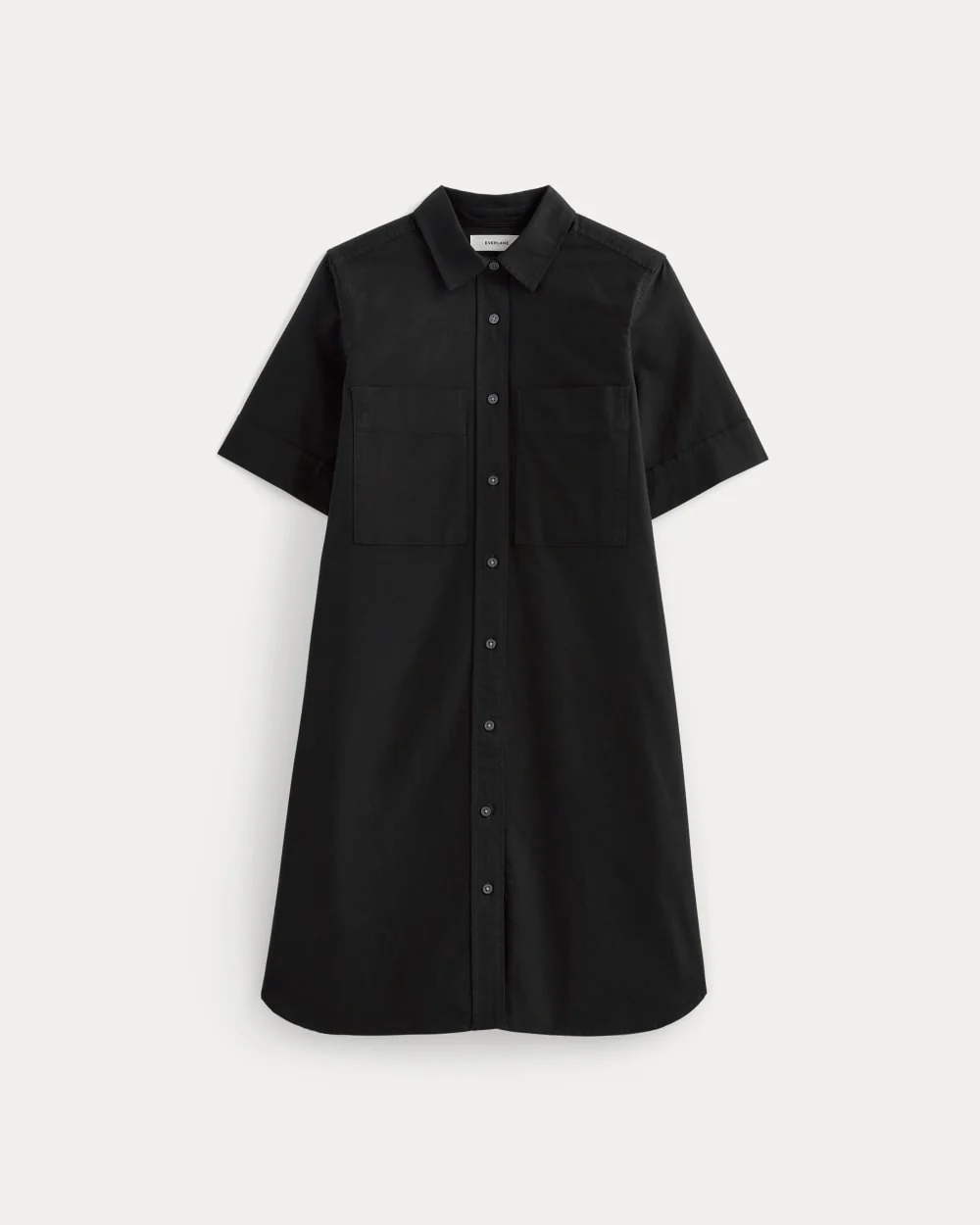 The Oxford Short-Sleeve Shirt Dress | Black - Image 2