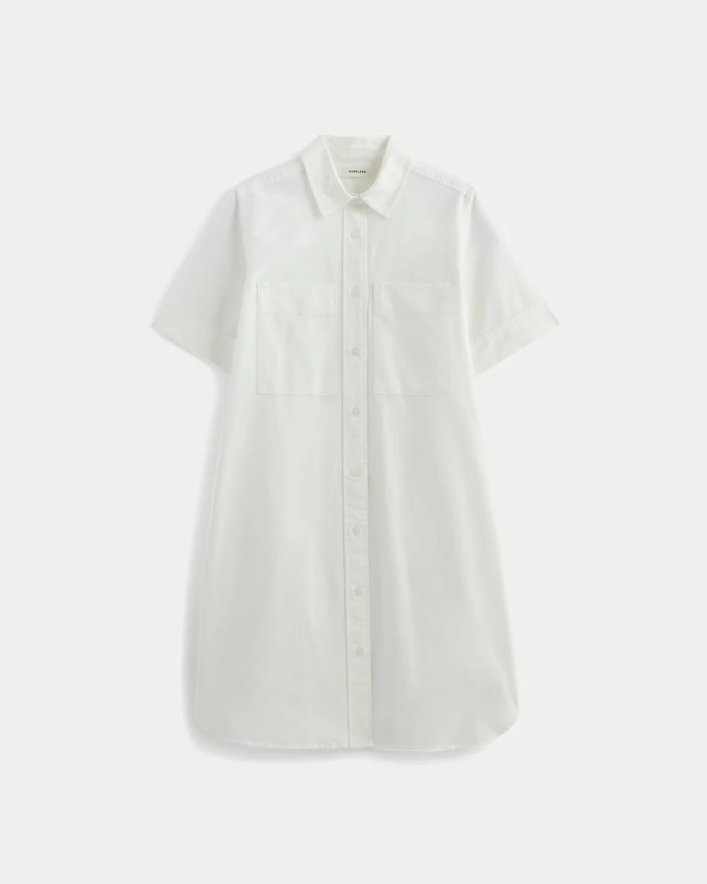 The Oxford Short-Sleeve Shirt Dress | White - Image 2