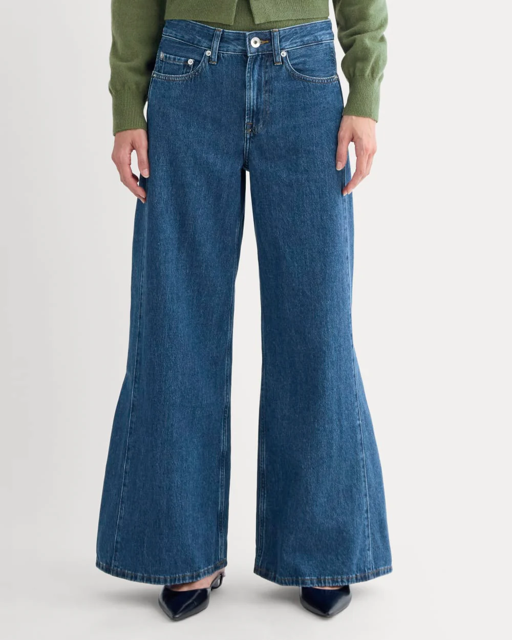 Paneled Ultra Wide-Leg Jean | Tungsten Blue Stone - Image 4