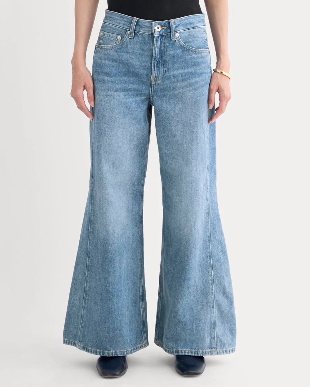 Paneled Ultra Wide-Leg Jean | Tungsten Scratch - Image 3