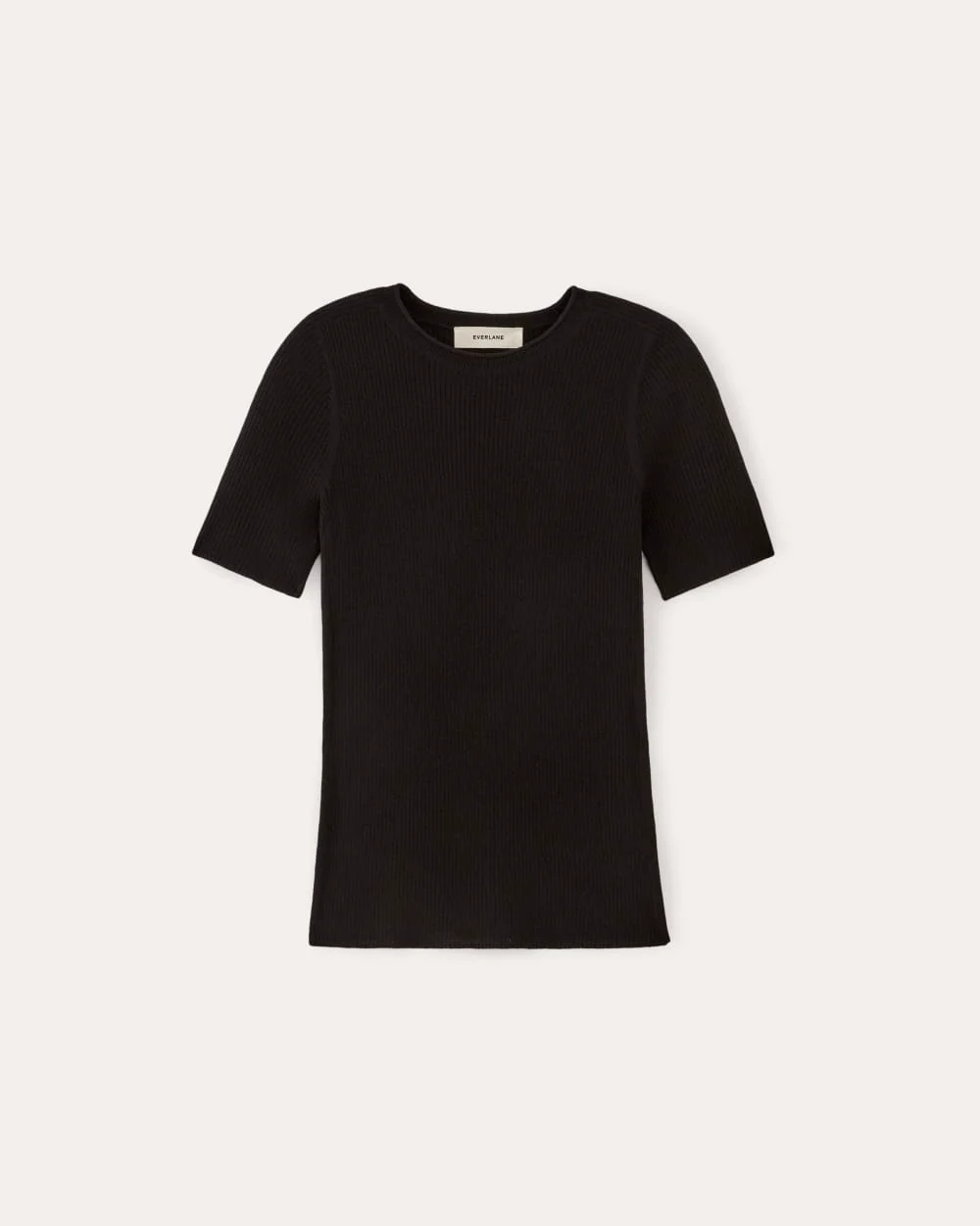 The Sweater Tee in Ultrasoft Merino | Black - Image 2