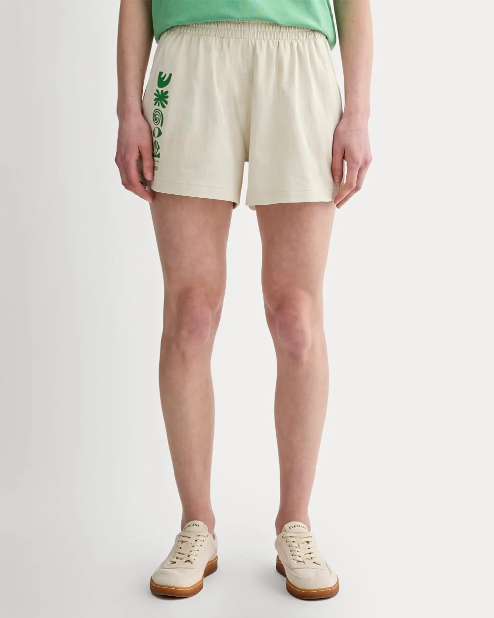 The Everlane x Parks Project Off-Duty Short | Natural / Green - Image 3