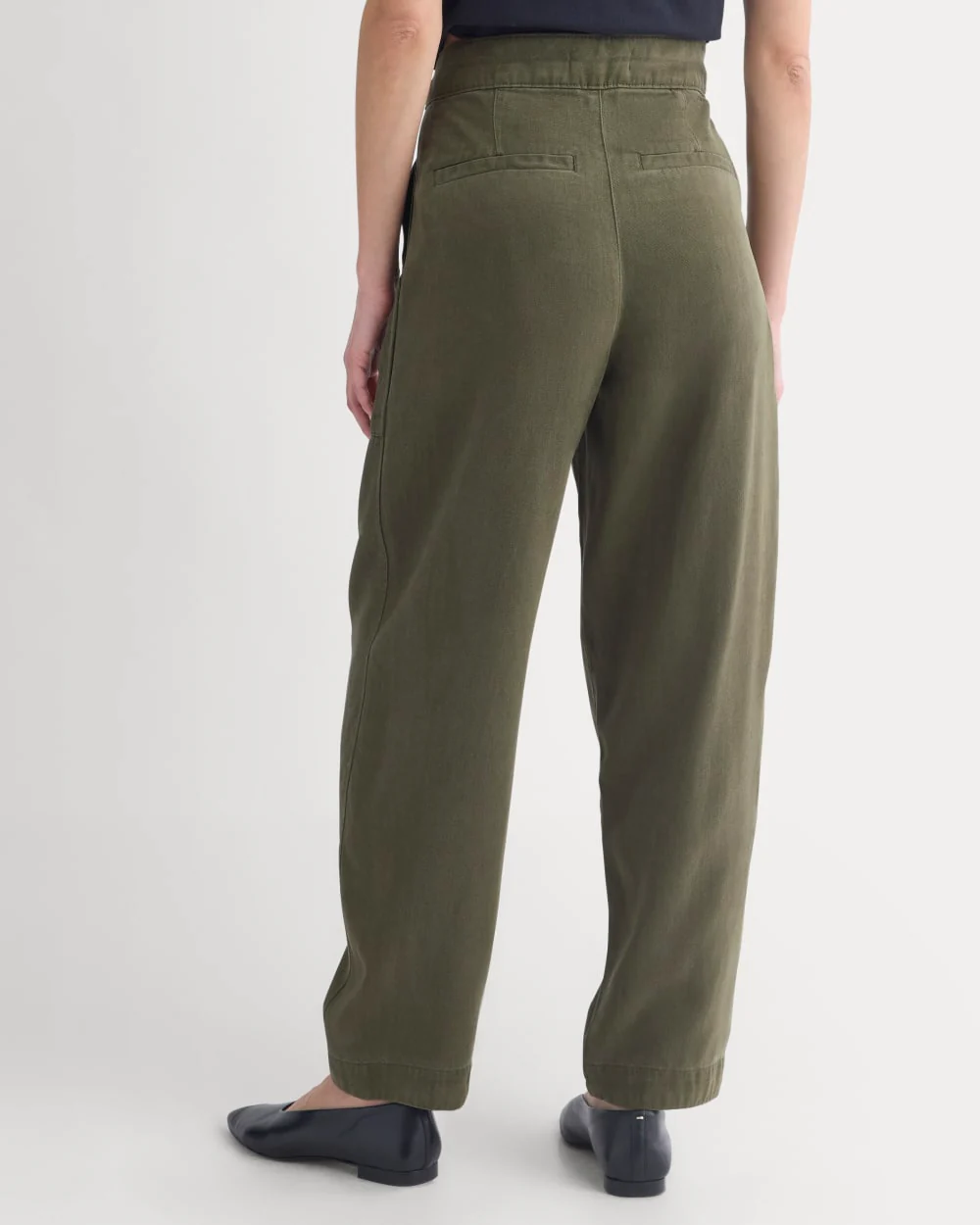 Patch Pocket Ballon Pant in Buttersoft | Olive Night - Image 6