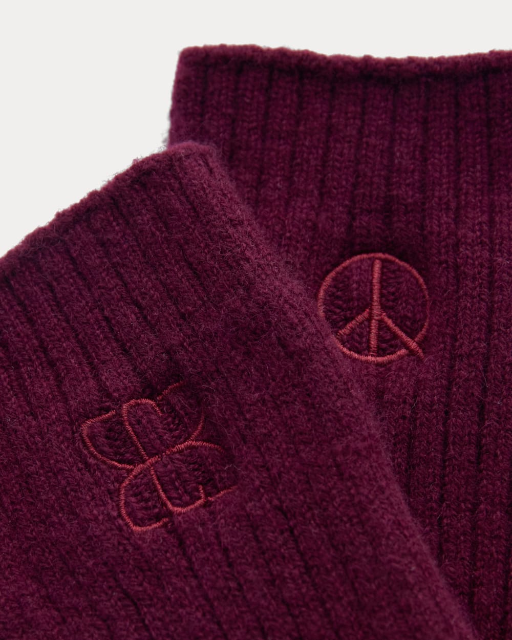 Everlane x Peace & Quiet Cashmere Socks | Wine - Image 3
