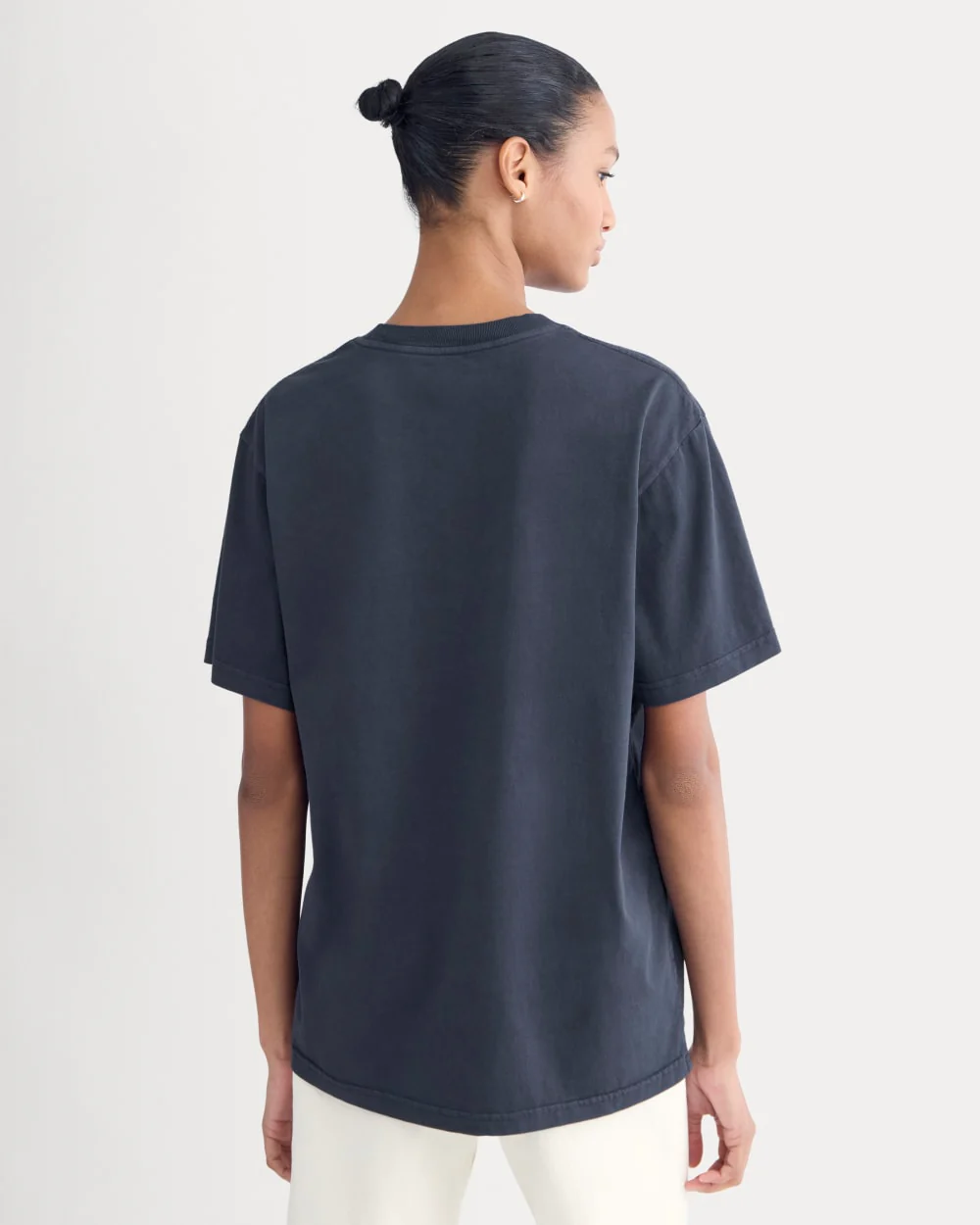 Everlane x Peace & Quiet Graphic Logo Tee | Navy - Image 6