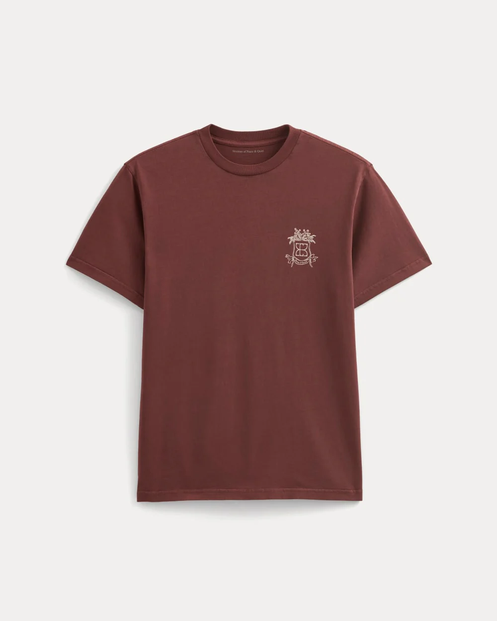 Everlane x Peace and Quiet Crest Graphic Tee | Wine - Image 2